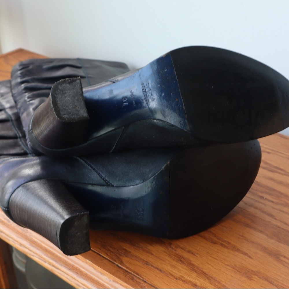 Sale 🔥 Authentic Hugo Boss iridescent Leather Boots! - Picture 9 of 12